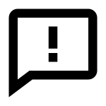 Comment Error SVG Icon